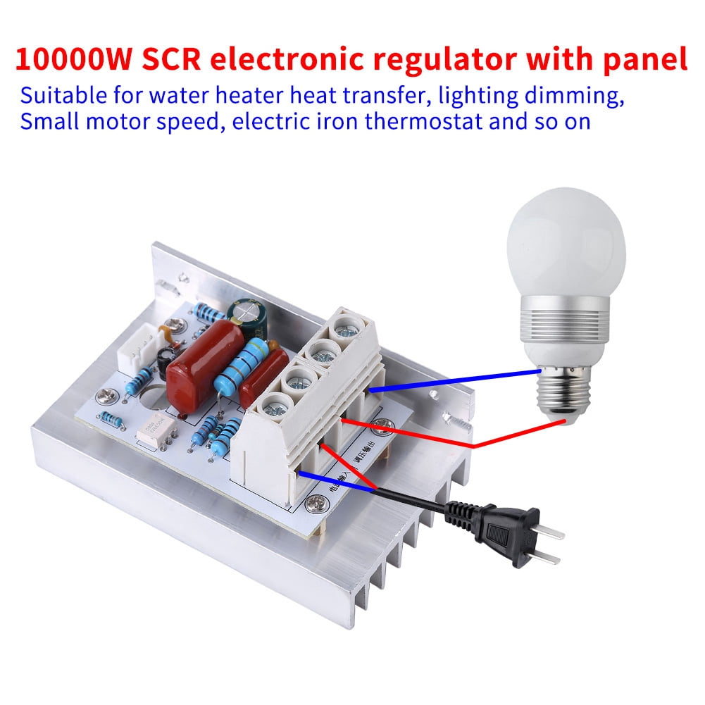 Lamp Dimmer SCR Voltage Regulator Heat Controller AC 220V Digital Voltage Regulator 80A for Motor Speed Controller Lamp Dimmer SCR Voltage Regulator Heat Controller AC 220V Digital Voltage Regulator 80A for Motor Speed Controller