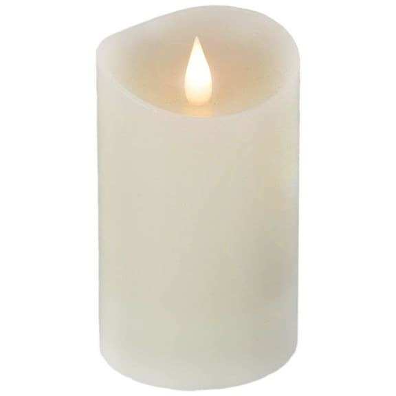 5" HGTV LED Real Motion Flameless Ivory Candle Warm White Lights - National Tree Company