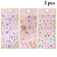 thumbnail image 2 of Journal Sticker Cartoon DIY 3 Sheets 3D Cute Planner Sticker Scrapbook Sticker, 2 of 10