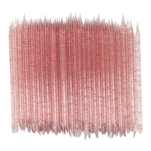 Varillas Desechables Para Empujar Cutículas de Unas, 100 Unidades de Varillas de Limpieza de Umas para Manicura y Pedicura, Puntas Puntiagudas para Cutículas, Extreme