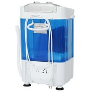 HomGarden 6.6lbs Portable Mini Washing Machine, Top-Load Washer Spin Cycle Basket, Blue