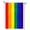 Color 2, variant on SPXUBZ Summer Pride Garden Flag 12x18 Inch, All For Love Colorful Floral Yard Flag, Rainbow Diversity Inclusion Outdoor Decor Flag for Lawn