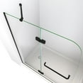thumbnail image 3 of DreamLine Aqua Ultra 45 in. W x 72 in. H Frameless Hinged Shower Door in Satin Black, 3 of 8