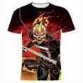 thumbnail image 1 of Ghost Rider camiseta Für Männer Sommer Marvel 3D Druck Lässige damen camisetas Kurzarm Harajuku Junge Mädchen Kinder t Tops xuanjing unisex, 1 of 2