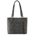 thumbnail image 5 of Wrangler Distressed Tote Bag for Women Western Purse Multi Pockets Handbags and Shoulder Bag, Braided-frost Grey, 5 of 7