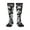 2 Black-1, variant on Black White Spooky Ghosts Knee Socks, High Socks Long Stretchy Sock Women Knee High Stocking, Long Socks for Women