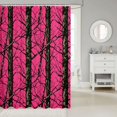 thumbnail image 2 of Manfei Minimalst Camouflage Shower Curtain 72Wx78L, Contemporary Art Camo Bath Curtain, Pink, 2 of 5