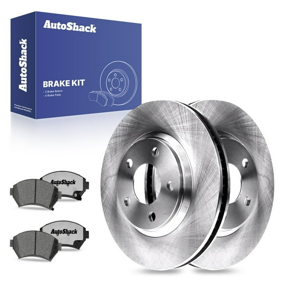 AutoShack 11.93" (303 mm) Front Vented Brake Rotors   Ceramic Brake Pads | Replacement for 1997-2005 Cadillac DeVille 1997-2004 Buick Park Avenue 2000-2005 Chevrolet Impala | 6-PC Brake Kit