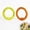 B001- Orange, variant on Dog Ring Fetch Toys, Interactive Pet Toys, Tether Tug Outdoor Dog Toys, Large Dog Toys Small Dog Toys, 9 Inch Diameter Eva Rippled Pull Ring Human Pet Tug of War Outdoor Training