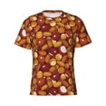 thumbnail image 4 of Qekee Almond Nuts Classic Fit T-Shirt Men's Shirt Men's Tight Short Sleeves for Exercise, Running, Mountaineering - Almond Nuts, 4 of 9