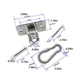 thumbnail image 4 of Toystoory Fijador de gancho oscilante, hamaca profesional para exteriores, saco de boxeo, ganchos colgantes, accesorios de suspensión de montaje Uniforme atlético, 4 of 6