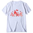 thumbnail image 1 of Camiseta de manga corta con estampado de amor lindo para el día de San Valentín informal para mujer Fridja  gope1659, 1 of 3