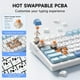 thumbnail image 4 of Teclado inalámbrico para juegos MCHOSE G98 PRO con tres modos azul y blanco, 4 of 9
