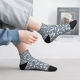 thumbnail image 5 of Bingfone Poodle Dog Design Patterned Men's Women's Casual Cotton Socks, 5 of 5