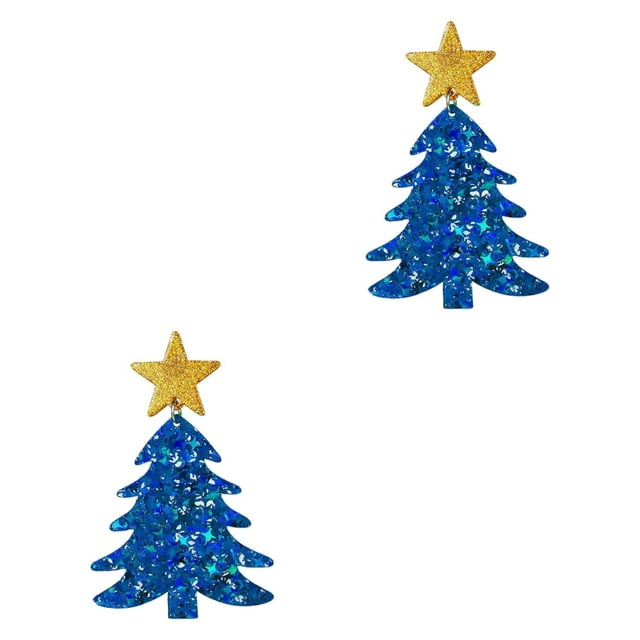 Pendientes colgantes Strade Fareast Limited Navidad joyería de moda azul