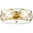 thumbnail image 4 of Vanity Art 4 Light 16.93 Inches Unique Statement Geometric Flush Mount Lighting | Modern Hanging Ceiling Lights Fixtures for Dining Room Living Room Bed Room Kitchen SYBG1704-BD, 4 of 8