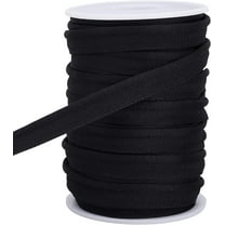 1 Set 20 Yards Piping Trim with Welting Cord Black Maxi Piping Bias Tape Lip Cord Trim for Webbing Garment Sewing Trimming Upholstery 0.4 Inch for diy Black