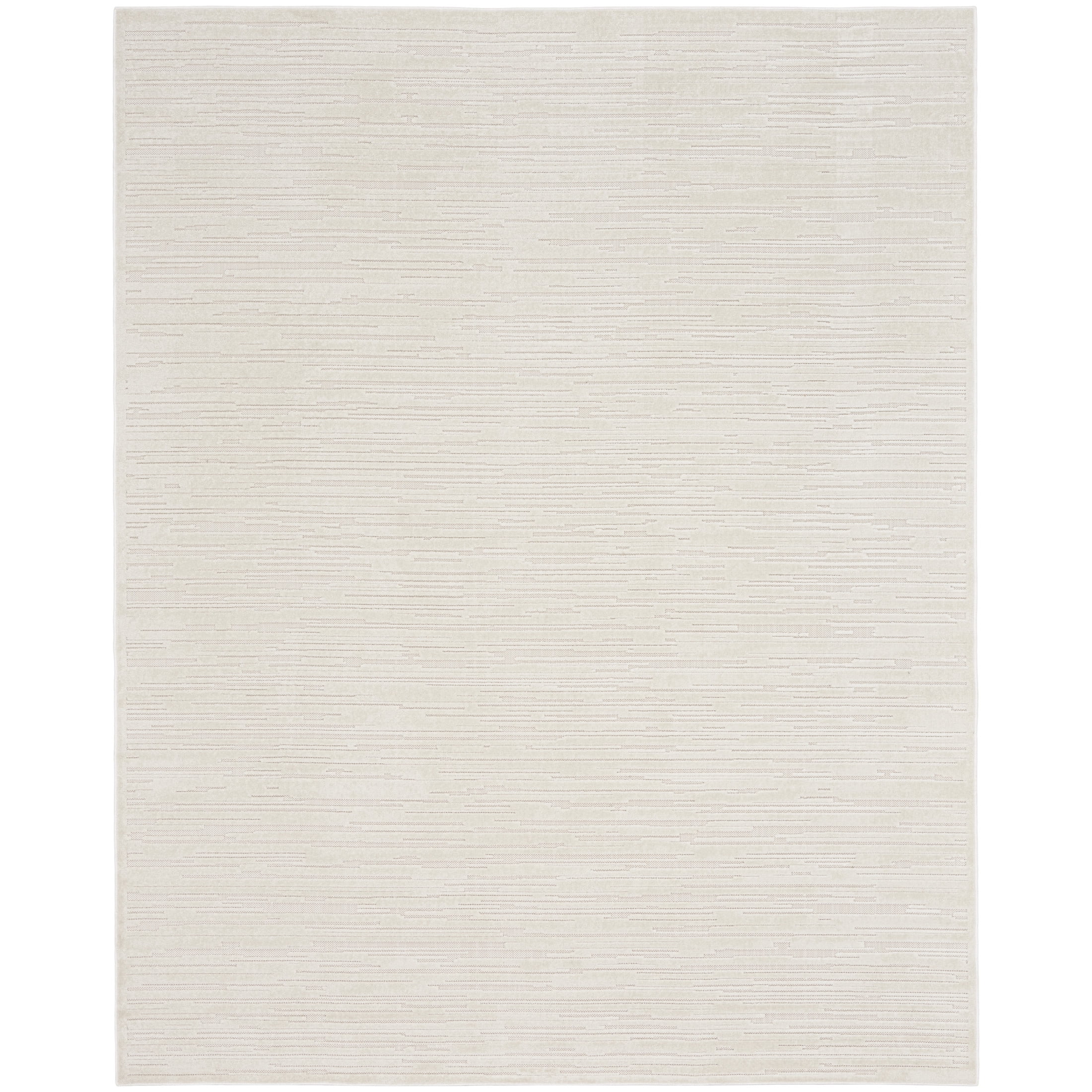 Nourison Care Free 7'10" x 9'10" Beige Modern Indoor Rug