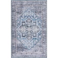 thumbnail image 3 of SAFAVIEH Tucson Beulah Traditional Machine Washable Area Rug, 6' x 9', Blue/Charcoal, 3 of 15