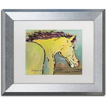 Trademark Fine Art "Waiting for Sunrise" Canvas Art by Pat Saunders-White, White Matte, Silver Frame