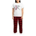 thumbnail image 4 of CafePress - Girls Softball Women's Light Pajamas - Women's Short Sleeve Print T-Shirt and Pants Light Cotton Pajama Set, 4 of 7