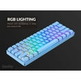 thumbnail image 6 of Geeky GK61 SE 60% | Mechanical Gaming Keyboard | 61 Keys Multi Color RGB LED Backlit for PC / Mac Gamer | ANSI US American Layout ( Blue , Mechanical Red ), 6 of 7
