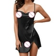 thumbnail image 5 of Silk Nightgown Sleeveless Black Dress for Women Sexy Outfit for Women, 5 of 6