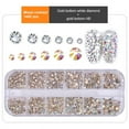 thumbnail image 5 of HAOAN 1440 Pieces Nail Crystals Flat Back Gems Round Crystal Rhinestones 6 Sizes (1.5-3.8 mm) for Crafts Nail Face Art Clothes Shoes Bags DIY, 5 of 7