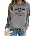 thumbnail image 4 of Women Game Day Sweatshirts Novelty Football Printed Long Sleeve Crew Neck Tops 2025 Fall Fashion Casual Classic Fit Blouses, 4 of 4