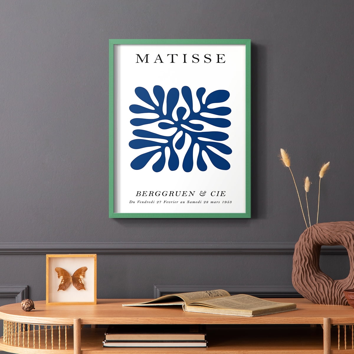 Matisse CCCI in Green Solid Wood 16 x 20 Framed Print