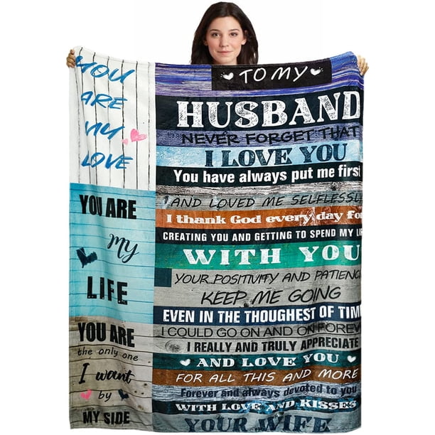 LHSHID's Best Gift for Husband Blanket, Thanksgiving, Halloween, Valentine's Day, Ultra Soft Flannel Blanket 30x40in
