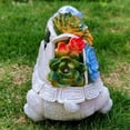 thumbnail image 3 of Estatuas solares para jardín al aire libre, tortuga con suculentas y luces LED, decoración de césped, estatua de tortuga para Patio, balcón, adorno de jardín, 3 of 5