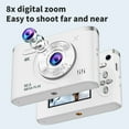 thumbnail image 5 of Staron under $5! 1080P HD Digital Camera with 50MP 8x Zoom, Portable Camera for Photography Video, Compact Camera for Travel Events Everyday, 5 of 7