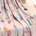 thumbnail image 3 of Dancing Princess Unicorns Pattern Blanket,Comfortable Soft Flannel Throw Blanket,All Season,Warm Lightweight Blankets for Sofa Bed Couch Living Room Chair,30"x40", 3 of 4