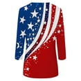 thumbnail image 4 of 250th Anniversary USA Shirt Women America 250 Shirt 3/4 Sleeve Patriotic Flag Print Tops 1776-2026 Tshirt Gifts 4th of July Tshirt, 4 of 5
