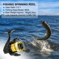 thumbnail image 5 of Uxcell Fishing Reel, Ultra Smooth Powerful Fishing Reels with Fishing Lines, Black, Gold Tone, 5 of 6