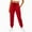 Red, variant on ChaoHeng Sweatpants for Women Plus Size Women's Wide Leg Joggers Cuffed Ankle Pull-On Pants with Pockets