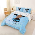 thumbnail image 2 of Castle Fairy Cute Bow Black Kawaii Princess King Size Comforter Sets 3pcs,Crystal Glitter Gradient Theme Comforters King Size,Baby Blue Cyan Silver,1 Comforter and 2 Pillowcases, 2 of 6
