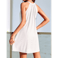 thumbnail image 4 of Vestidos de Verano de Crochet para Mujer, Calados, Blancos, Talla M, 4 of 6