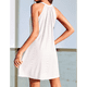 thumbnail image 4 of Vestidos de Verano de Crochet para Mujer, Calados, Blancos, Talla M, 4 of 6