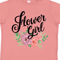 thumbnail image 4 of Inktastic Flower Girl Hand Lettering with Flowers Illustration Girls Toddler T-Shirt, 4 of 5