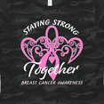 thumbnail image 4 of Inktastic Staying Strong Together with Pink Breast Cancer Ribbon Women's T-Shirt, 4 of 5