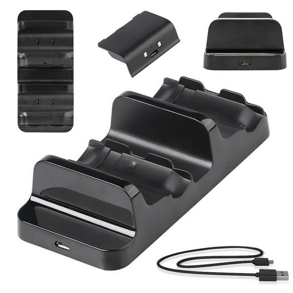 Goldcherry Xbox One Battery Pack Rechargeable, Xbox One Controller Charger for Xbox One, Xbox One S, Xbox One X, Xbox One Ellite Controller with 2pack Rechargeable Battery and Charging Station