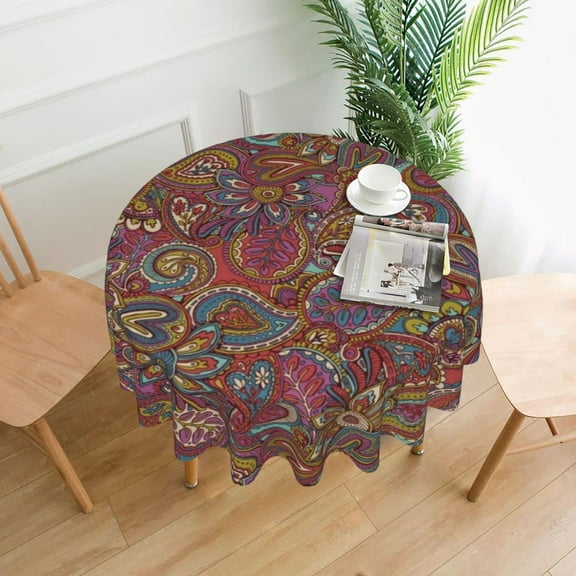 Leaf Tablecloth Wholesale Vintage Table Cover Desk Printed Decoration Polyester Table Cloth