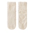 thumbnail image 2 of Women Fuzzy Slipper Socks, Winter Warm Cozy Non‑Slip Fuzzy Socks | Soft Plush Lining, Anti‑Slip Bottom Grip, Breathable Fabric, Stretchy Fit, Great for Lounging & Sleep (Beige), 2 of 4