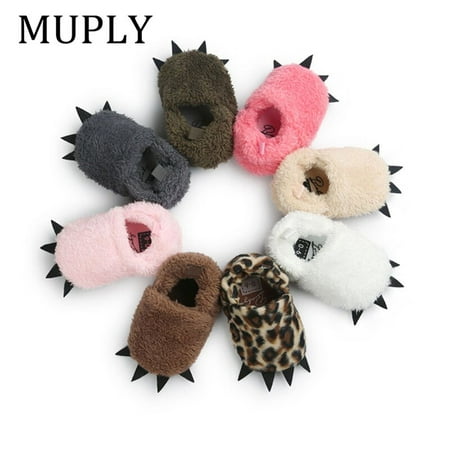 

Cute Modeling MUPLYPaw Baby Warm Slippers 2022 Winter Baby Boys Girls Shoes First Walkers Baby Clothing For 0-18M