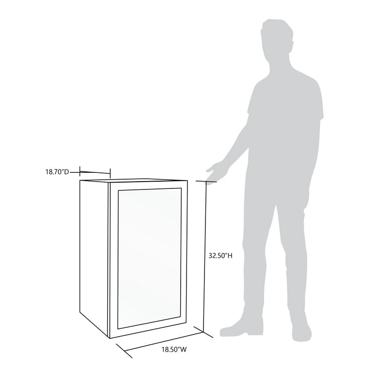 Newair 126 Can Beverage Refrigerator Cooler Freestanding Mini