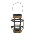 thumbnail image 5 of DecMode Indoor 10"W, 13"H Industrial Metal Lantern, Grey, 1 - Piece, 5 of 5