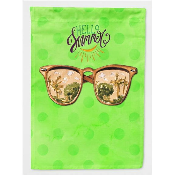 Beach Sunglasses Green Polkadot Flag Canvas - House Size