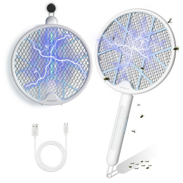 MOSQZAP 2 Pack Bug Zapper Electric Fly Swatter Flying Zappers Racket